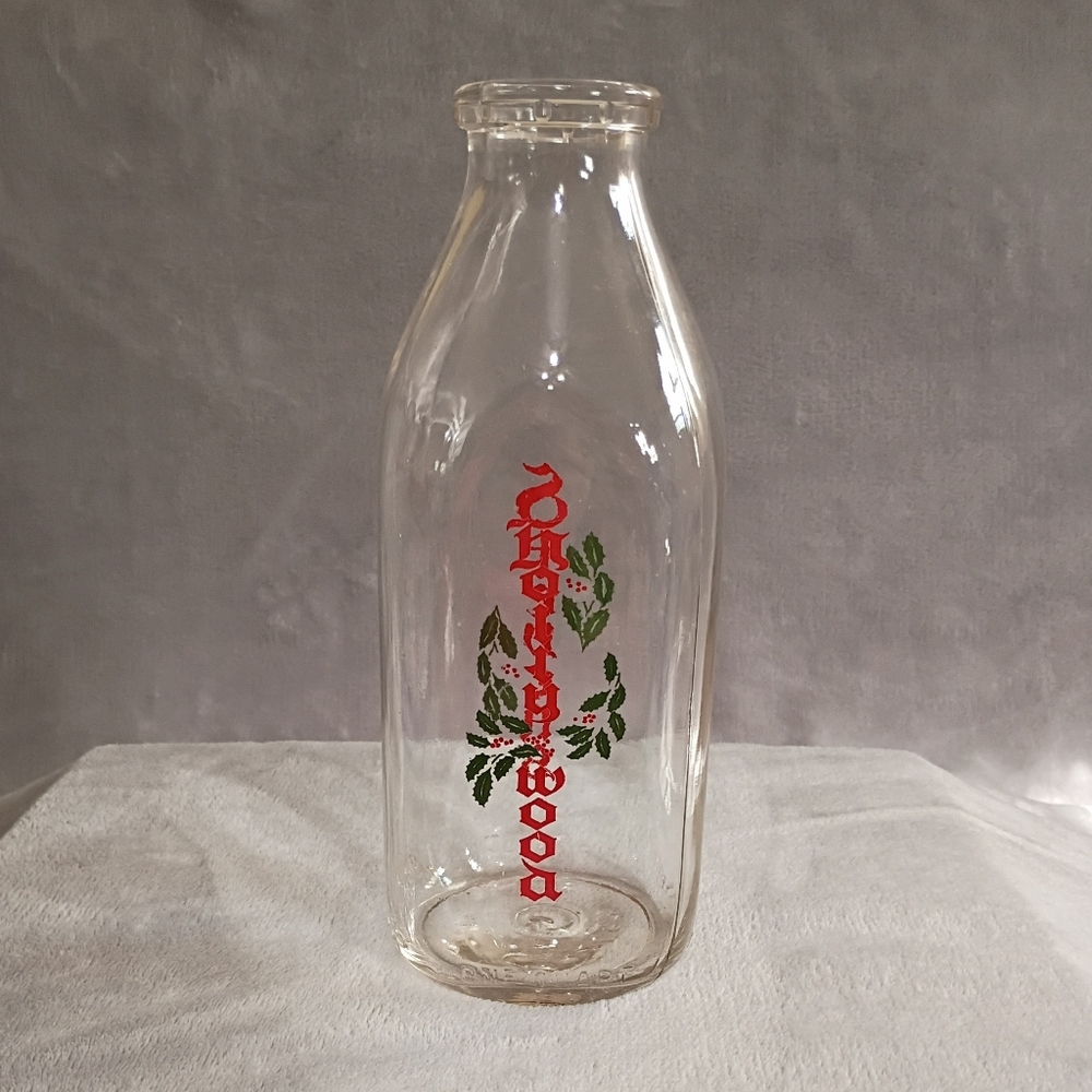 Dairy Milk Bottle Quart Stevens Dairy Hollywood Holiday Ed
